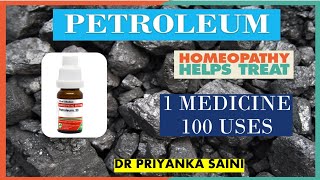 Petroleum – Homeopathic Medicine  1 medicine 100 uses  eczema scalp drpriyankashomeopathy [upl. by Oemor921]