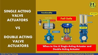 Single Acting vs Double Acting Actuator Valve  When to Use A Single and DoubleActing Actuator [upl. by Auka]