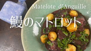 Matelote d’anguilleEel Matelote in rend wine鰻のマトロット [upl. by Trilbi61]