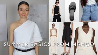 SUMMER BASICS FROM MANGO  TRY ON AND REVIEW  Styled by Sansha [upl. by Derinna759]