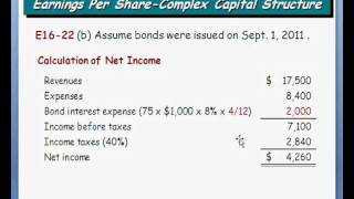 Ch16 EPS  Complex Capital Structure 84wmv [upl. by Ielerol]