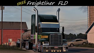 Free Freightliner FLD ISX EGR Hauling Lye from Artesia to Lubbock Project NexGen ATS 4K 146 [upl. by Euqinimod834]