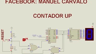 CONTADOR UP DOWN PARTE 1 74LS193 [upl. by Parthinia432]