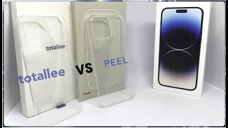 TOTALLEE vs PEEL REVIEW Best THIN CLEAR CASES IPHONE 14 PRO MAX 2023 [upl. by Solnit]