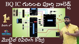 BQ IC WORKING STRUCTURE WITH SCHEMATIC KNOWLEDGE  Mobile repairing course in Telugu Mobile course [upl. by Acire]