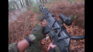 Skirmish Airsoft Taman Wisata Alam Punti Kayu Palembang GBBR GHK AKM [upl. by Amary]