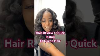 Quickweave Install ft Queen Hair hairtutorial Grwm wigtutorial fyp hairvendor wiginstall [upl. by Kessel]