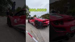 Ferrari F8 Tributo da RECORD  QUANTO COSTA LA TUA AUTO shorts QCLTA doppioscarico [upl. by Belmonte]