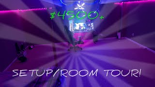 15 year olds DREAM gaming setuproom tour LARGE BASEMENT [upl. by Donelle461]