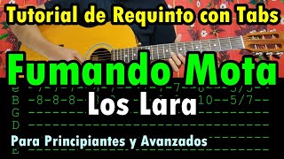 Fumando Mota  Los Lara  Tutorial  Requinto  Guitarra  Tabs [upl. by Anul]