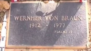 Wernher Von Braun Tombstone  NASA Scientist [upl. by Ecnedurp616]