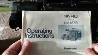 The Panasonic M7 VHS Video Camera [upl. by Aisanahta]