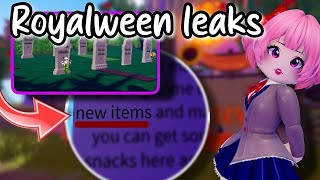 ROYALWEEN UPDATE New Items coming soon in Royale High [upl. by Jephthah]