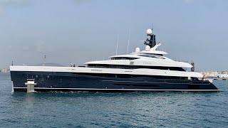 Elandess Superyacht departing Gibraltar [upl. by Atival]