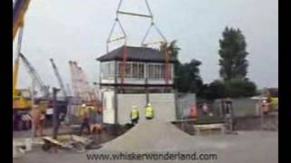 Pinxton signal box removal [upl. by High]