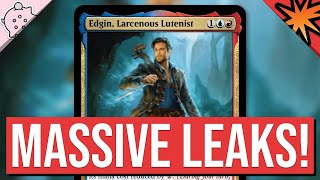 Massive Leaks  Edgin Larcenous Lutenist  Universes Beyond DampD Spoilers  Magic the Gathering [upl. by Hsima908]