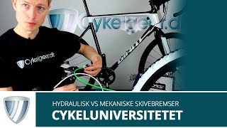 Hydraulisk VS Mekanisk skivebremse  Hvad er forskellen [upl. by Akciret779]