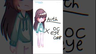 Author x oc eye color   gacha gachaclub gachaedit eyeshading shadinggacha bismillahrame [upl. by Lait902]