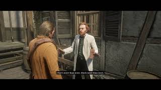 Arthur speaks to the Scottish scientist again he Dont make much sense until the end RDR2 Fyp [upl. by Arinay]