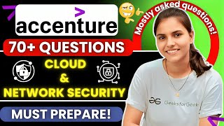 70 Cloud amp Network Security Questions Asked in Accenture accentureexamquestions fresherhiring [upl. by Millda]