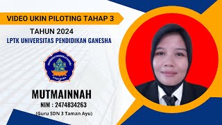 Video Ujian Kinerja UKIN UKPPPG  PPG Tertentu Piloting Tahap 3  2024Mutmainnah [upl. by Noizneb]