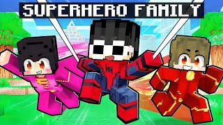 Becoming The STRONGEST SUPERHERO FAMILY in Minecraft [upl. by Terle88]