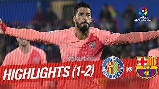 Highlights Getafe CF vs FC Barcelona 12 [upl. by Akirdna]