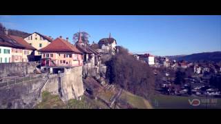 Vieille Ville Moudon au drone [upl. by Convery]