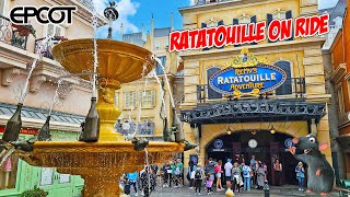 Remys Ratatouille Adventure On Ride at Epcot Walt Disney World Jan 2024 4K [upl. by Neehs]