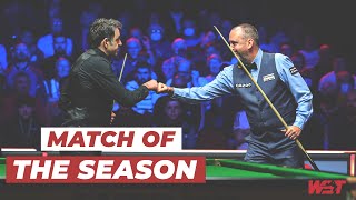 Incredible Match  Ronnie OSullivan vs Mark Williams  2022 Cazoo Tour Championship [upl. by Ormsby]