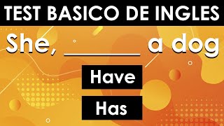 TEST BÁSICO DE INGLÉS 📚 PON A PRUEBA TU INGLÉS 📌 [upl. by Ahsirek949]