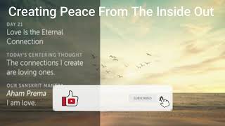 Day 21  Creating Peace from the Inside Out  21Day Meditation Challenge  Deepak and Oprah [upl. by Naggem]