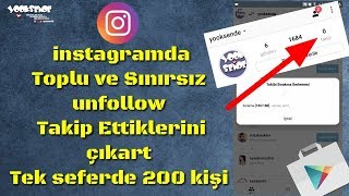 İphoneİos İnstagramdan Unfollow Toplu Takipten ÇıkmaToplu Post Silme [upl. by Noiwtna515]