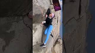 climbing bouldering rockclimbing funny comedy climb hiking youtube ai youtubeshorts [upl. by Netsyrc]