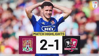 HIGHLIGHTS Northampton Town 2 Exeter City 1 17824 EFL Sky Bet League One [upl. by Zetnod556]