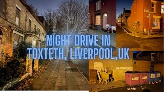 Night Drive in Toxteth Liverpool UK [upl. by Lesirg]