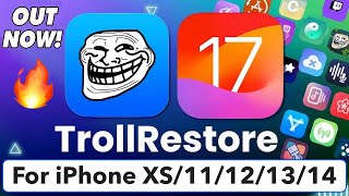 How to Install TrollStore on iPhone XS1112131415  iOS 17 Supported [upl. by Elokin]