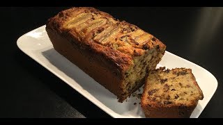 LE BANANA CAKE AUX PÉPITES DE CHOCOLAT gâteau à la banane [upl. by Sparks371]