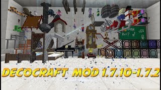 Descargar e Instalar Mod DecoCraft para Minecraft 1710  172  2018 [upl. by Kaliope]