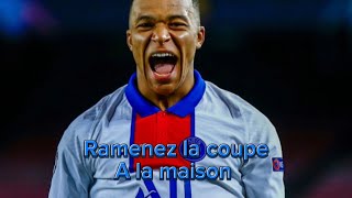 Mbappe song ramenez la coupe a la maison 1 hour not copyright [upl. by Pisarik]