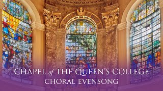 Choral Evensong Live from Queens on Sunday 19 November 2023 [upl. by Lladnyk]