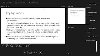 NWU History Seminar Series 2023 –Mojuta Motlhamme on Lucas Mangope amp Setstwana Natonalism 1961–1994 [upl. by Steiner908]