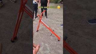 LE VELO SANS ROUES 🤔 A tester vélo vtt bmx tricks [upl. by Paynter]