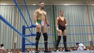 MASSIMO and Danny Jones vs Atsushi Aoki and Suwama at AJPW Summer Explosion Tour 09082017 [upl. by Guy]