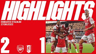 HIGHLIGHTS  Arsenal vs Fulham 21  Odegaard and Gabriel make it four wins from four [upl. by Jodi]