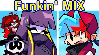 Friday Night Funkin VS Funkin MIX FULL WEEK 12  DEMO FNF MODHARD LilaSkidPump [upl. by Aimekahs]