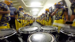 LT Drumline Football Team March Out Tenor Cam [upl. by Somerville]