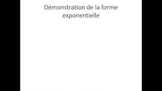 Nombres complexes bonus  Démonstration de la forme exponentielle [upl. by Enirehtakyram]