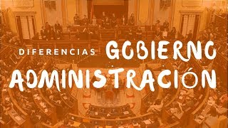 La distinción entre Gobierno y Administración  MasterD [upl. by Hancock]