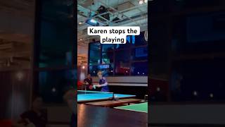 Karen stops the playing tabletennis viral pongfinity [upl. by Obeng399]